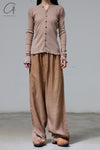 BASERANGE Taffeta cardigan TOTVC-RC-AU23 dehydrated beige